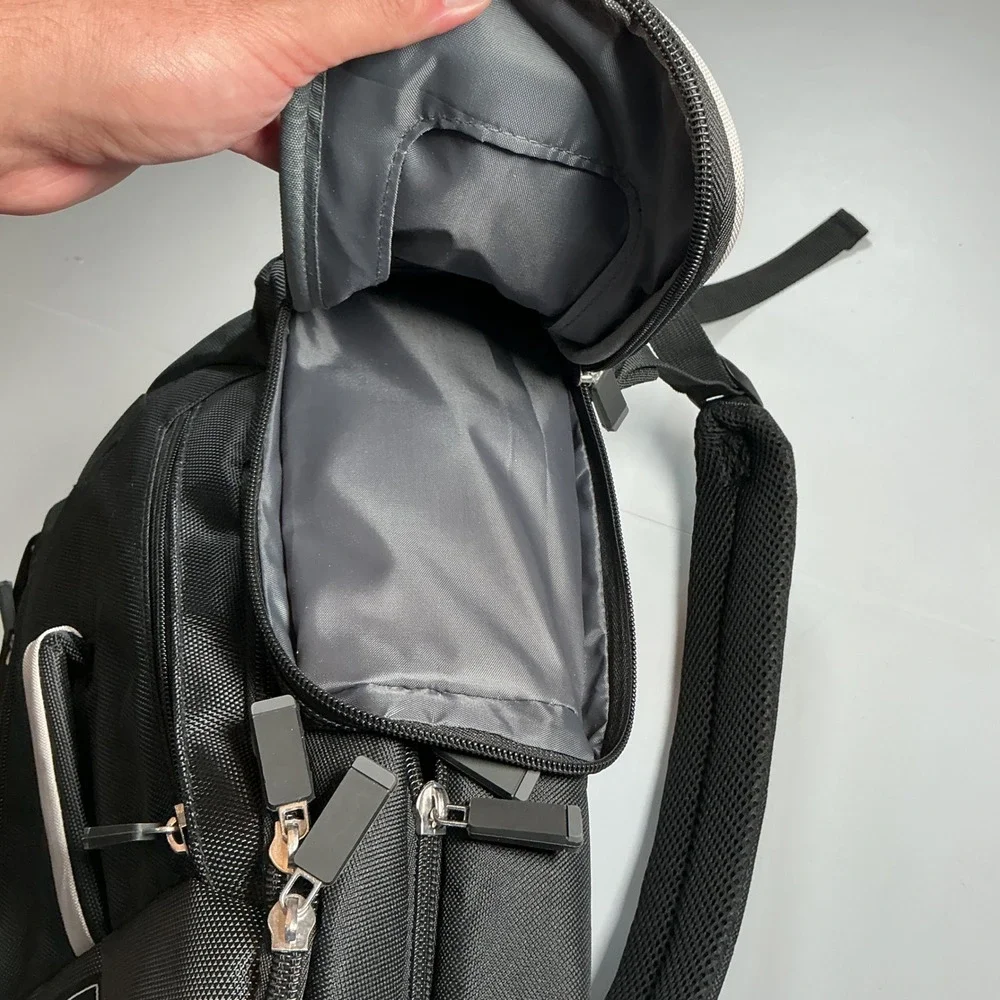 Eddie Bauer First Adventure Backpack Unisex Black Multi Pocket Insulated Utility